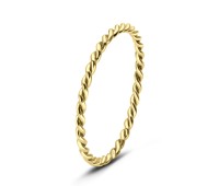 Gold Plated Rolling Silver Ring NSR-1024-GP